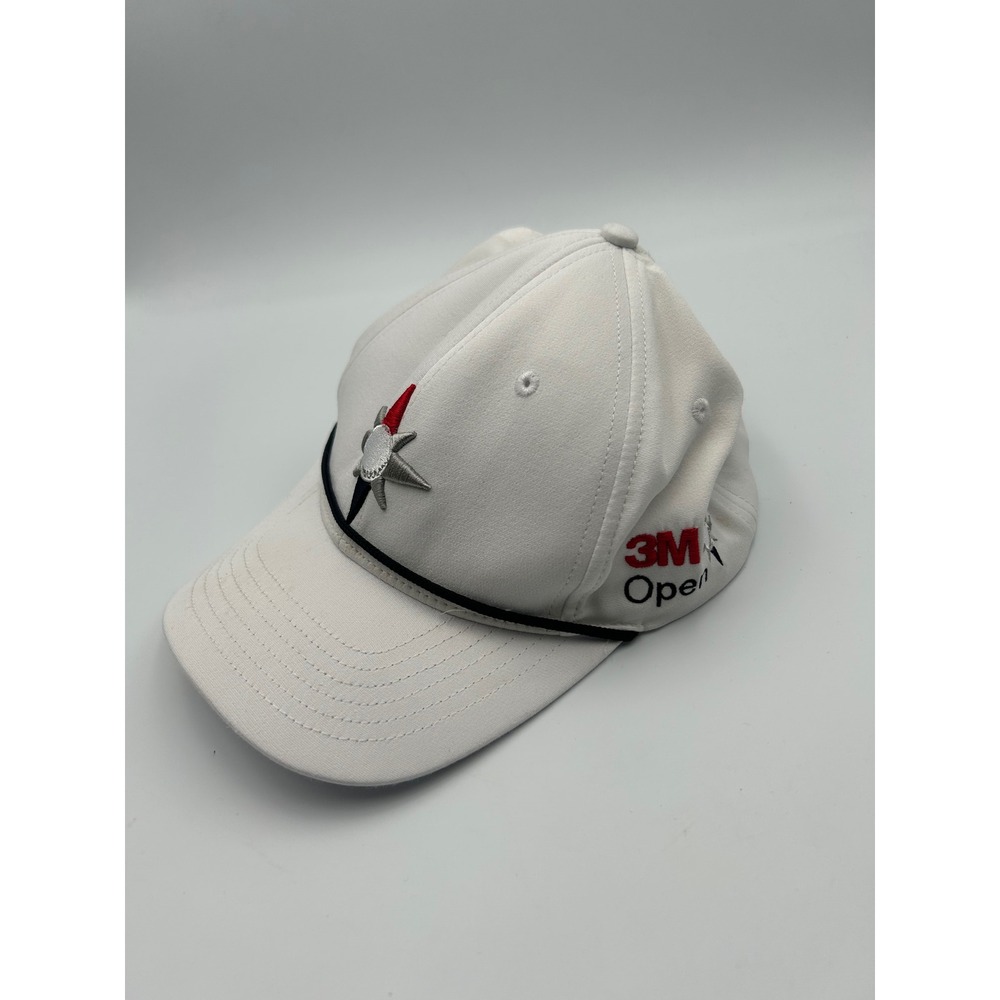 UNRL 3M Open Golf Hat White Snapback Rope Compass Star Logo Cap OSFA
